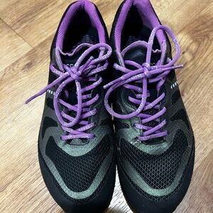 Stylish Black and Purple Women's Sneakers